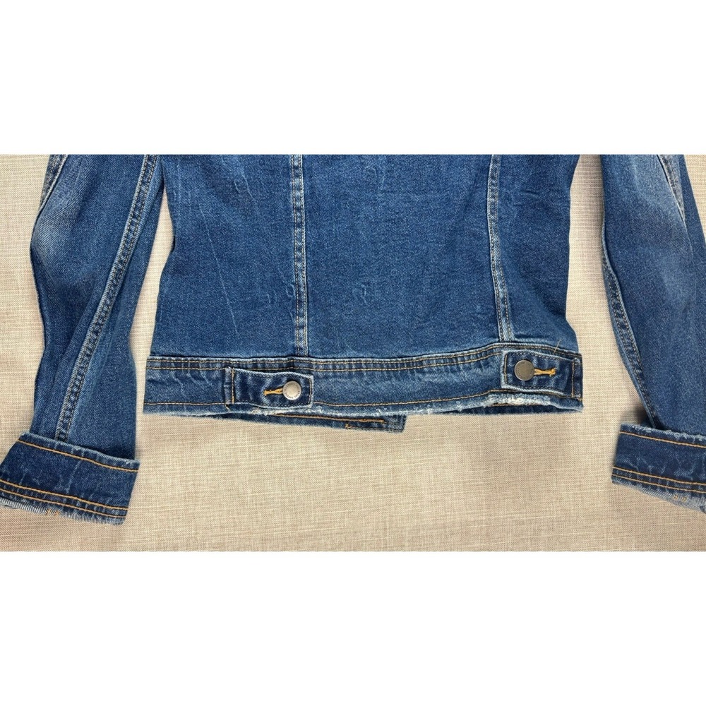 Universal Thread Jean Jacket Womens Size Small Button Front Dark Wash‎ Stretch - Picture 11 of 14
